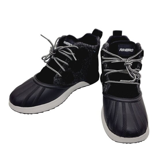 Rihero Snow Boots Sneaker Waterproof Lace Up Anti-Slip Warm Boots Outdoor 9.5 - Picture 9 of 14